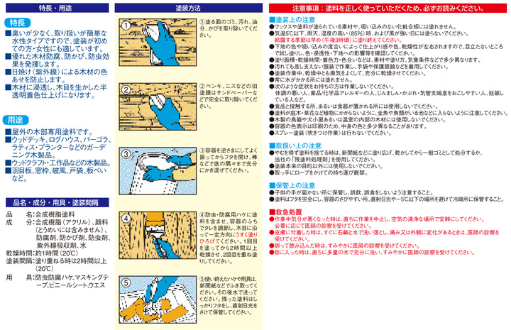 カンペハピオ 水性木部保護塗料とは