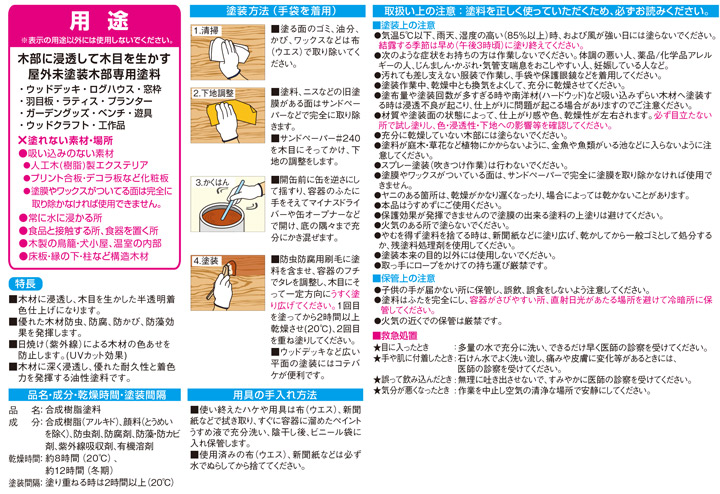 カンペハピオ 油性木部保護塗料とは