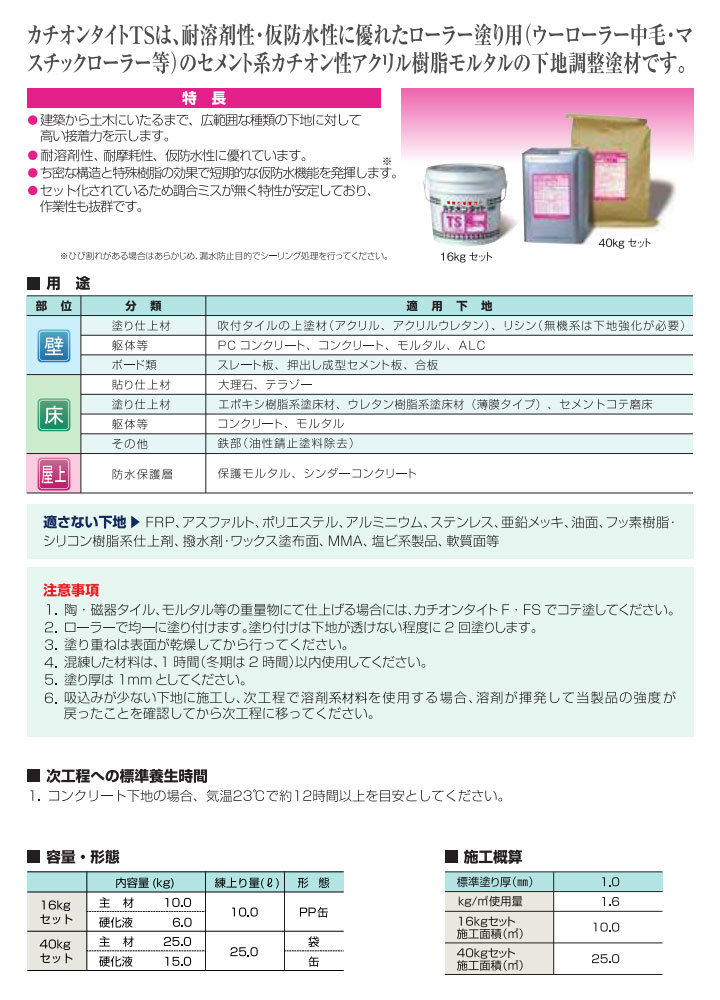 カチオンタイト TSとは