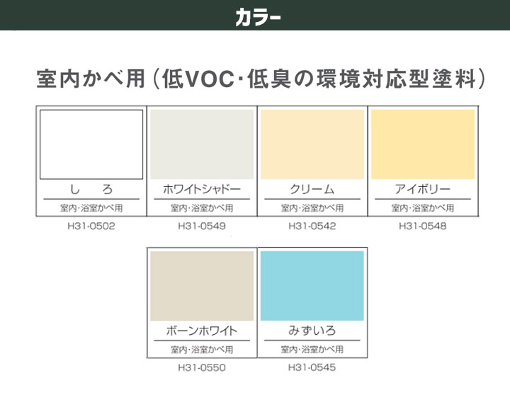 室内・浴室かべ用とは