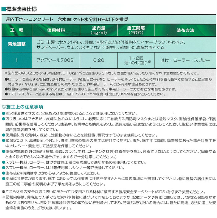 アクアシール700Sとは