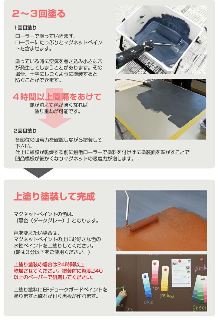 マグネットペイント 1.0L (127844/マグペイント/ペンキ/DIY/水性塗料