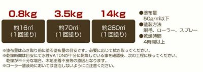 水性バトン 3.5kg （木部着色剤/木部用塗料/VATON/大谷塗料） 