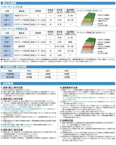 フロアトップ #8500　16kgセット  (油性/2液エポキシ樹脂塗料/コンクリート床用/アトミクス) 