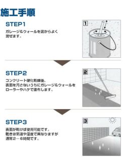 ガレージ＆ウォール 4kg  （コンクリート床用浸透型クリアペイント/透明/塗料/アシュフォードジャパン）