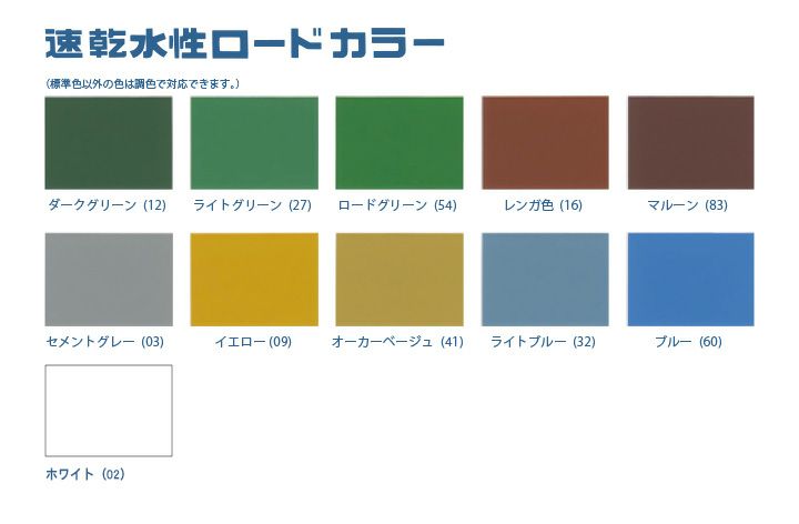 速乾水性ロードカラー 各色 15kg （路面標示/駐車場/遊歩道） | パジョリス