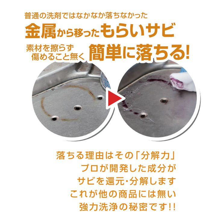復活洗浄剤サビ取り用 80g（カンペハピオ）