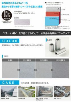 ローバルシルバースプレー 420ml×6本/箱 （ローバル/亜鉛めっき塗料/錆止め） 