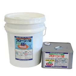 フローン#12　立ち上がり用（ポリペール缶）クールホワイト 18kgセット（東日本塗料/カラーウレタン塗膜防水材）