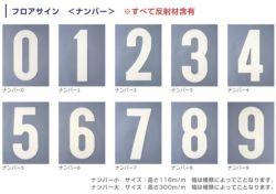 フロアサイン,ナンバー,大,アトムハウスペイント,路面標示材,数字