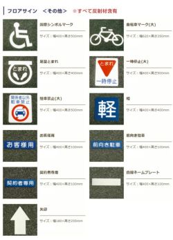 フロアサイン,自転車マーク,アトムハウスペイント,路面標示材