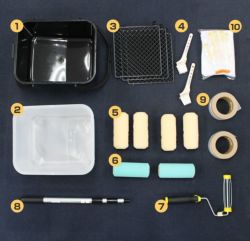 EF水性ウレタン防水材ミズハ用塗装セット（大）（STK-19-5N/1液水性ウレタン防水塗料/屋上/ベランダ/DIY）