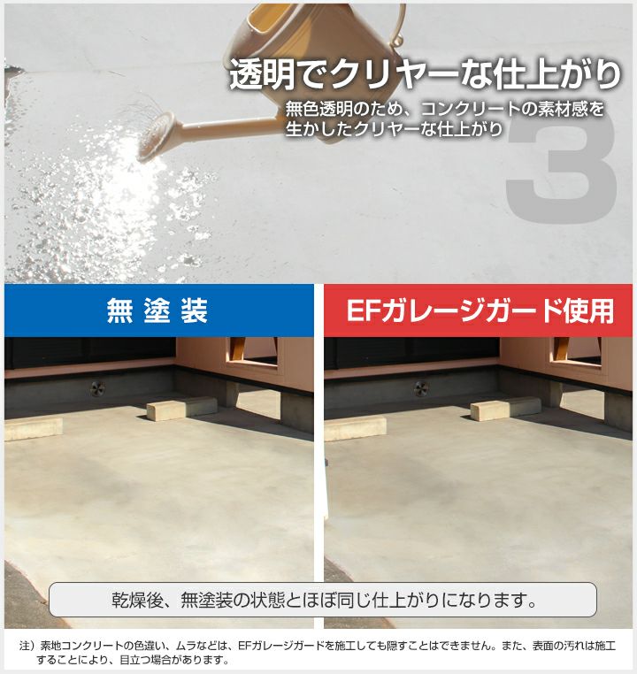 10065円 【タイムセール！】 EFガレージガード 4kg×2缶セット コンクリート床強化剤 水性 駐車場 倉庫