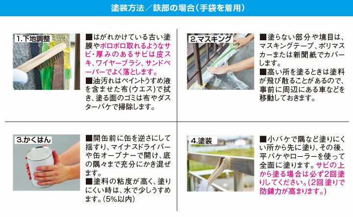 サビに強い,水性鉄部用,カンペハピオ,水性,屋内外用