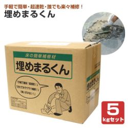 埋めまるくん 5kgセット （アイレジン 床修復 コンクリート床 床の簡単補修材 凹凸の穴埋め 段差の修正）