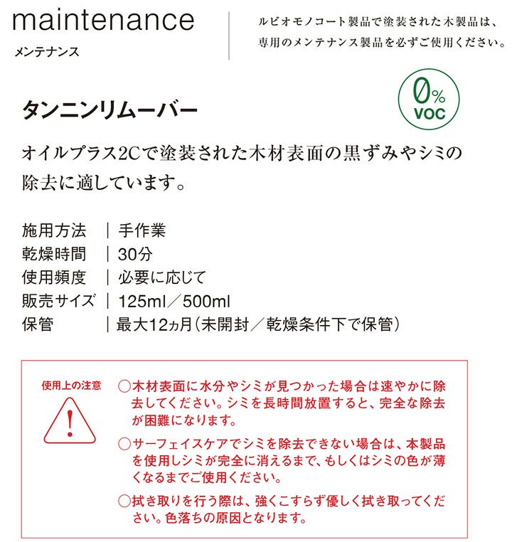 ルビオモノコート タンニンリムーバー 500mL（ ニッシンイクス / 屋内用塗料）