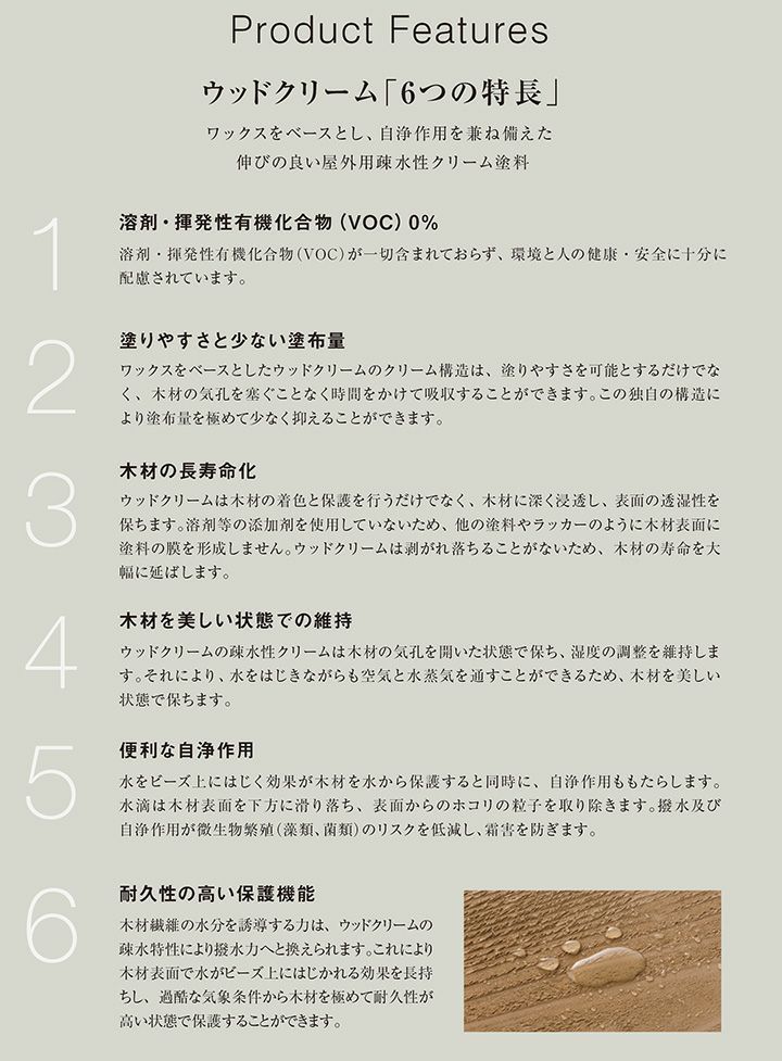  ルビオモノコート ウッドクリーム 限定色5色 1L（ ニッシンイクス / 屋外用塗料）