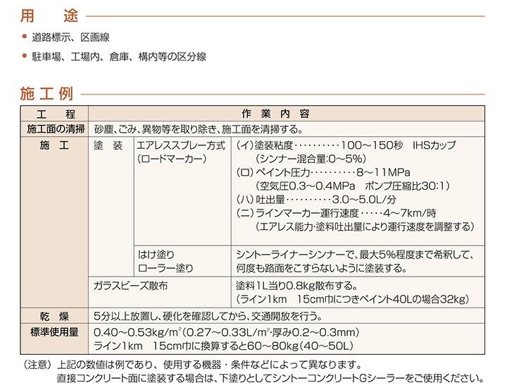シントーライナー ＃200 4kg＜白＞ 道路標示 区画線 駐車場 工場 倉庫 構内の区分線 (1液形アクリル樹脂塗料) 神東塗料