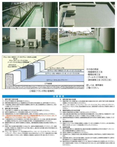 アトミクス　イージーワンエコN　立ち上がり用添加剤　1.2kg　（ウレタン塗膜防水材 軽歩行タイプ 屋上ベランダ）