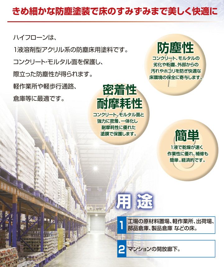 ハイフローンシンナー 4L（床用塗料/東日本塗料）