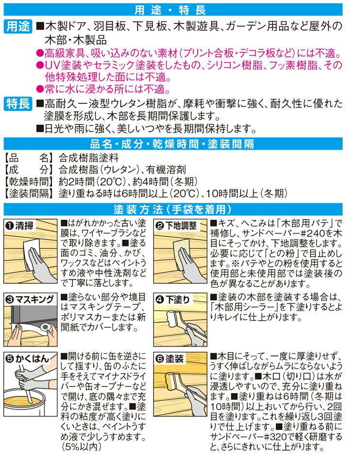 カンペハピオ 外部用ニス とうめい 0.7L